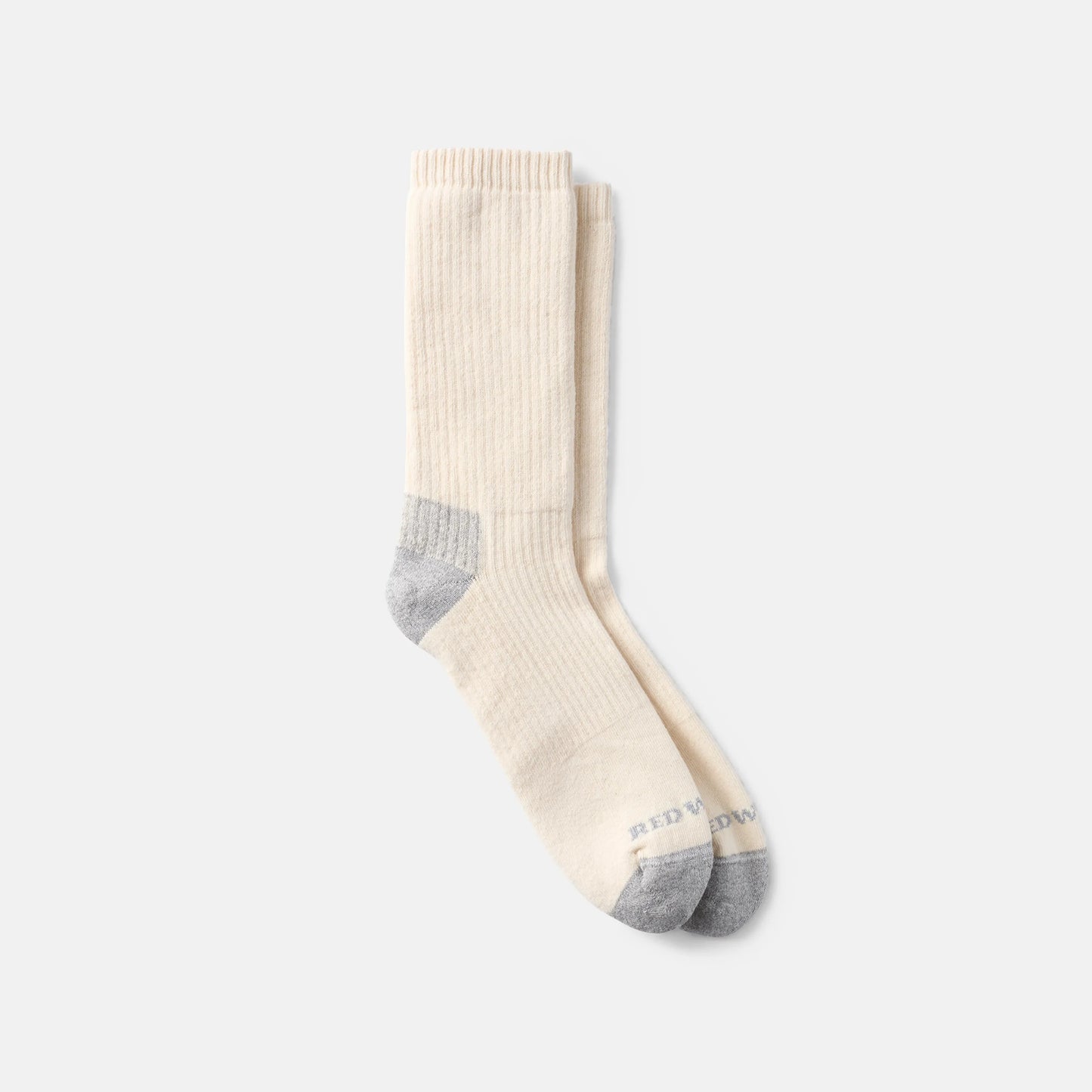 Unisex Cushion Crew Socks in Cream | Red Wing Heritage 97678 - Red Wing Shoes Apparel