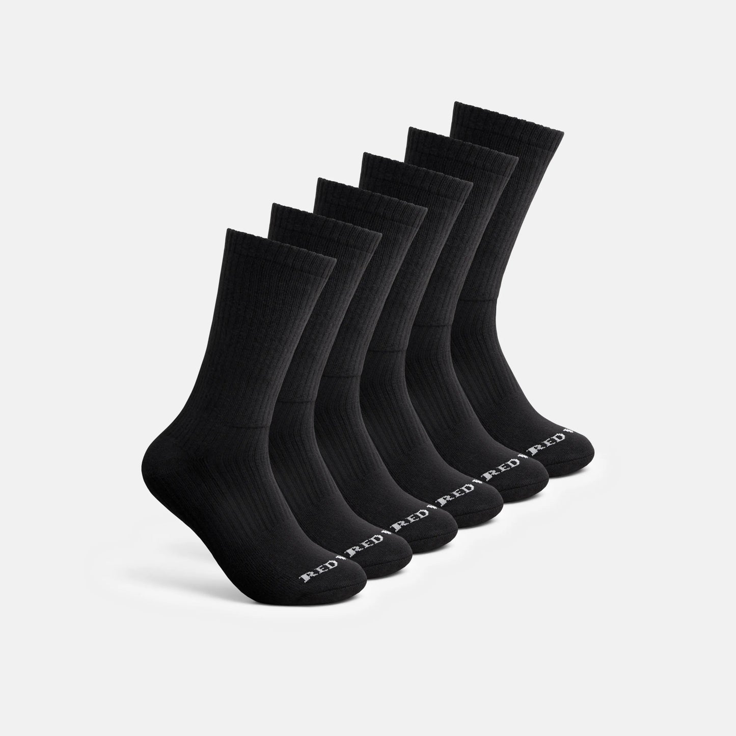 Unisex Cotton Blend Crew Sock in Black 97269 - Red Wing Shoes Apparel