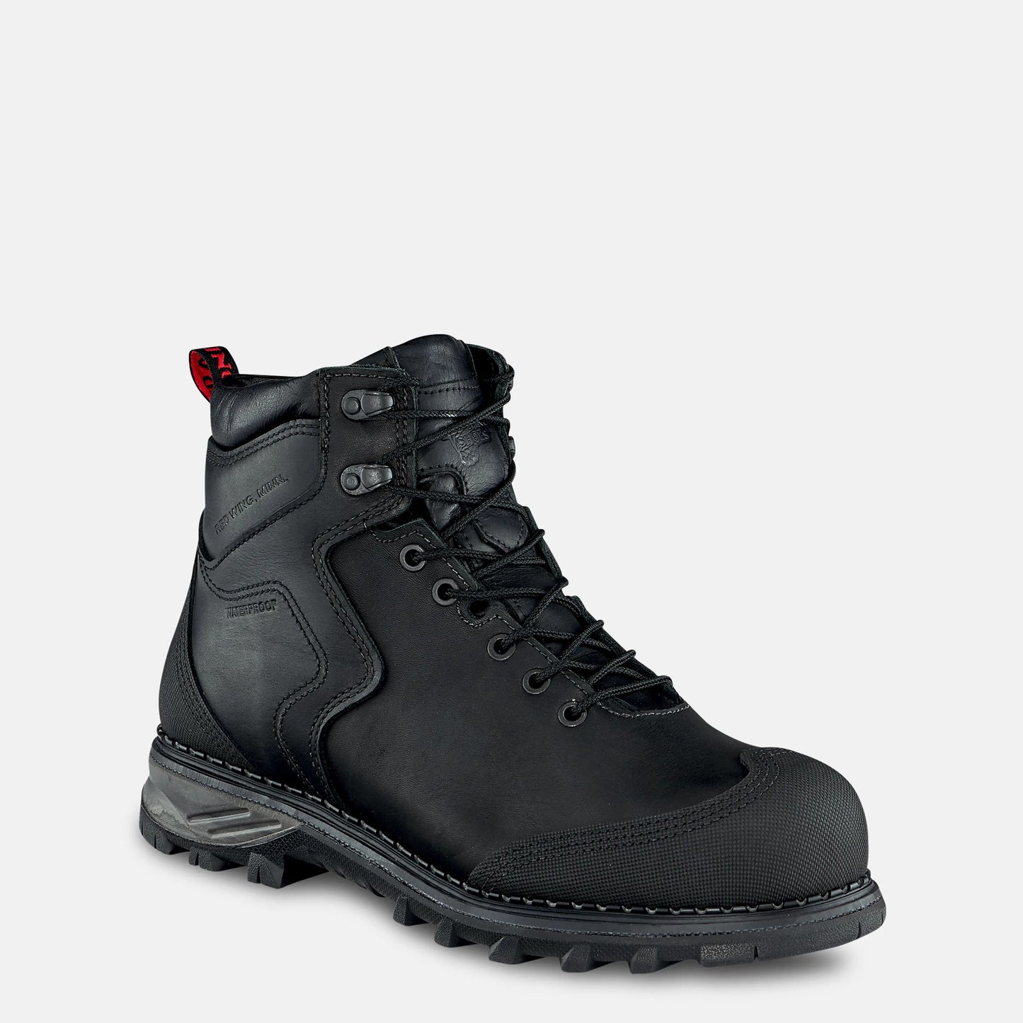 Burnside 6-inch Waterproof Safety Toe Boot Black 2411 - Red Wing Shoes Men