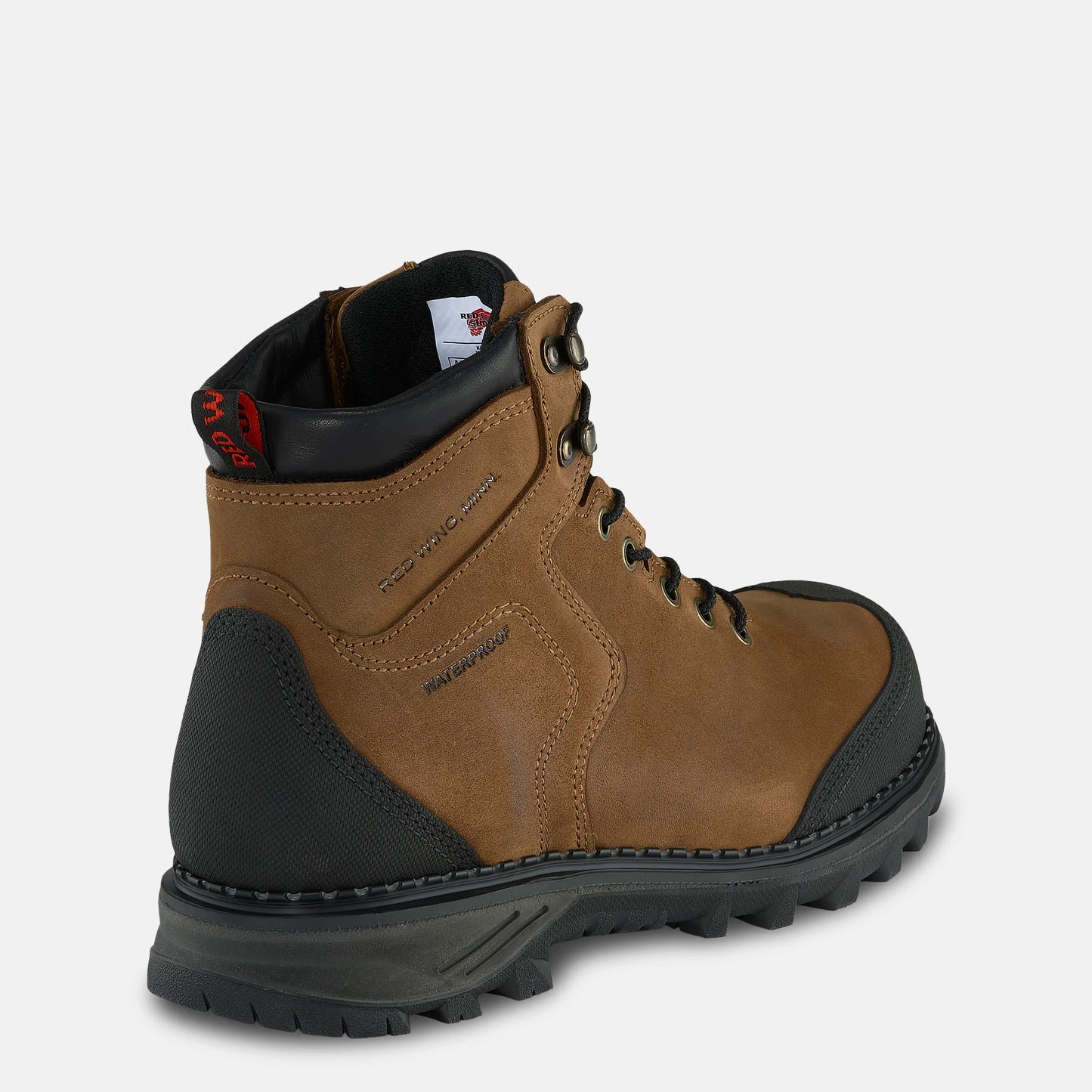 Burnside 6-inch Waterproof Safety Toe Boot Brown 2410 - Red Wing Shoes Men