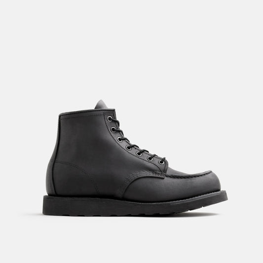 Classic Moc 6-Inch Boot in Black Leather 8074 | Red Wing Heritage - Red Wing Shoes Men