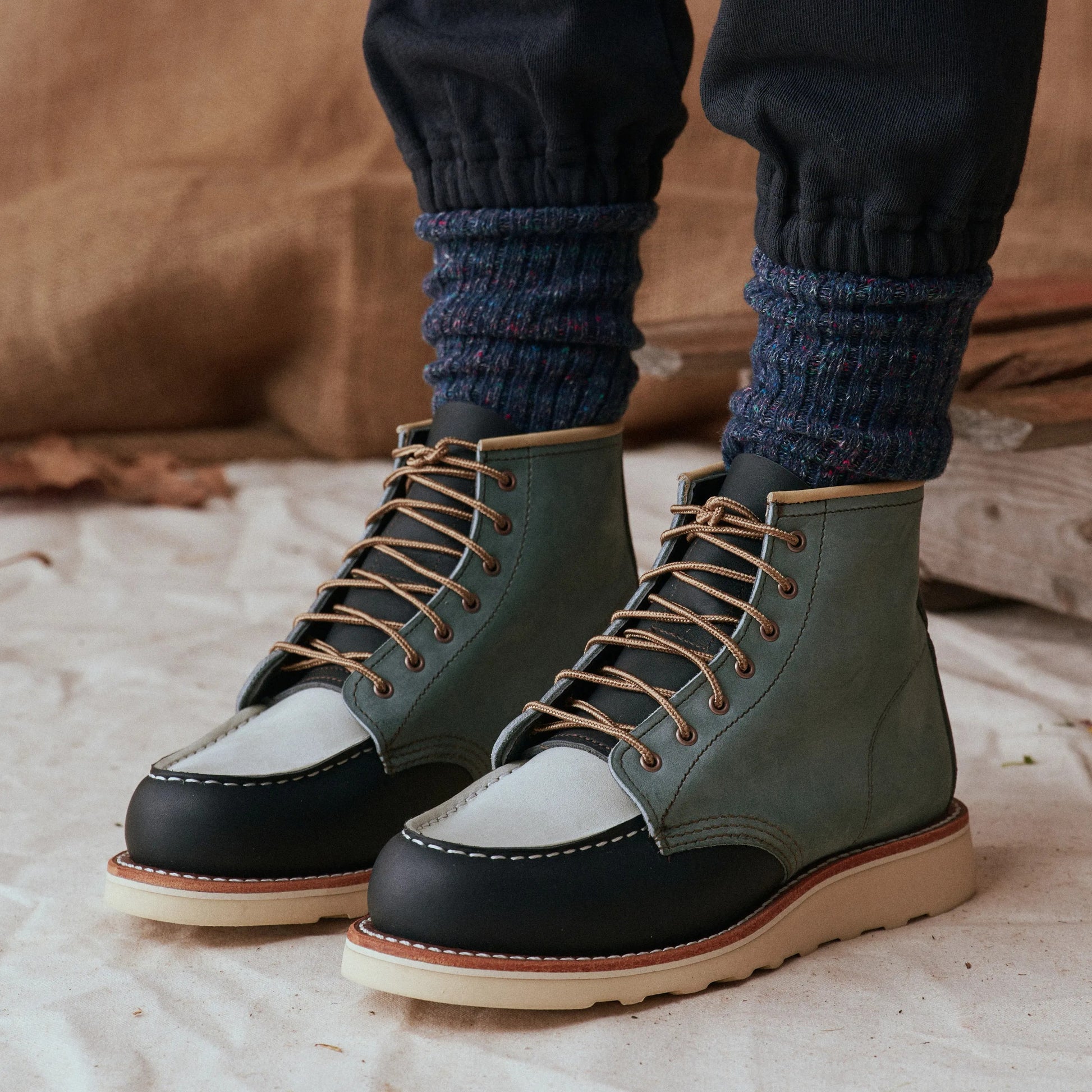 6-Inch Classic Moc Short Boot in Multi Indigo 3466 | Red Wing Heritage - Red Wing Shoes Women