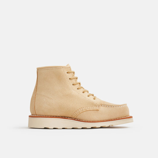 6-Inch Classic Moc Short Boot in Cream Leather 3328 | Red Wing Heritage - Red Wing Shoes Women