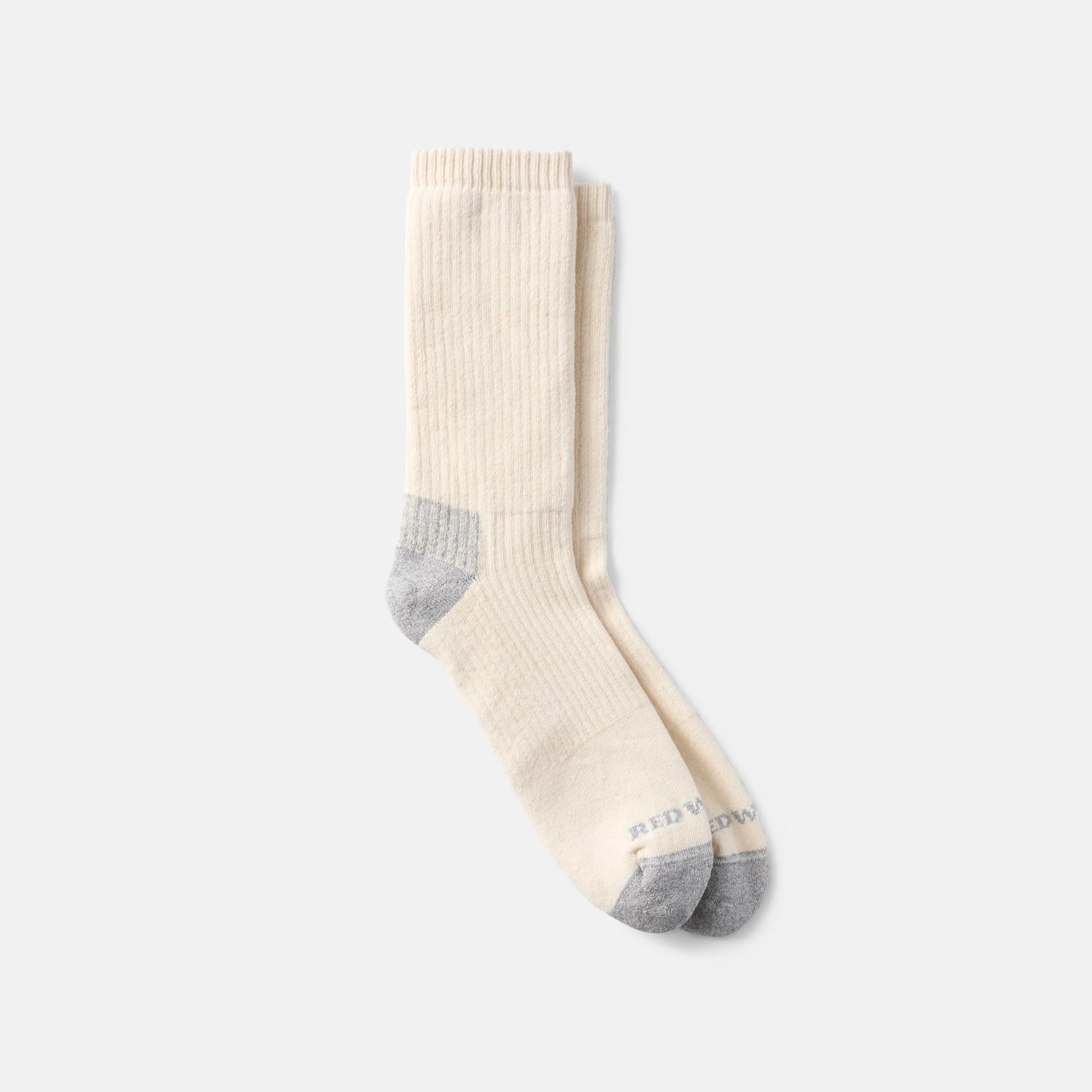 Unisex Cushion Crew Socks in Cream | Red Wing Heritage 97678 - Red Wing Shoes Apparel
