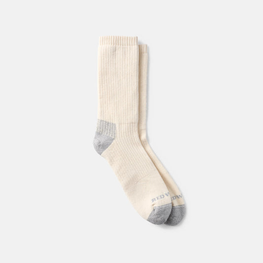 Unisex Cushion Crew Socks in Cream | Red Wing Heritage 97678 - Red Wing Shoes Apparel