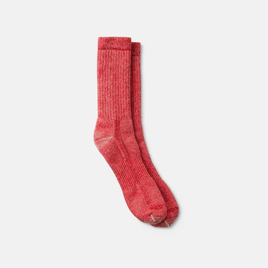Unisex Full Crew Socks in Scarlet | Red Wing Heritage 97674 - Red Wing Shoes Apparel