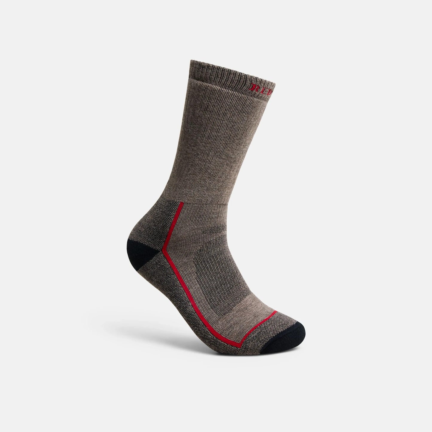Unisex Steel-Toe Merino Wool Blend Crew Sock in Brown 97395 - Red Wing Shoes Apparel