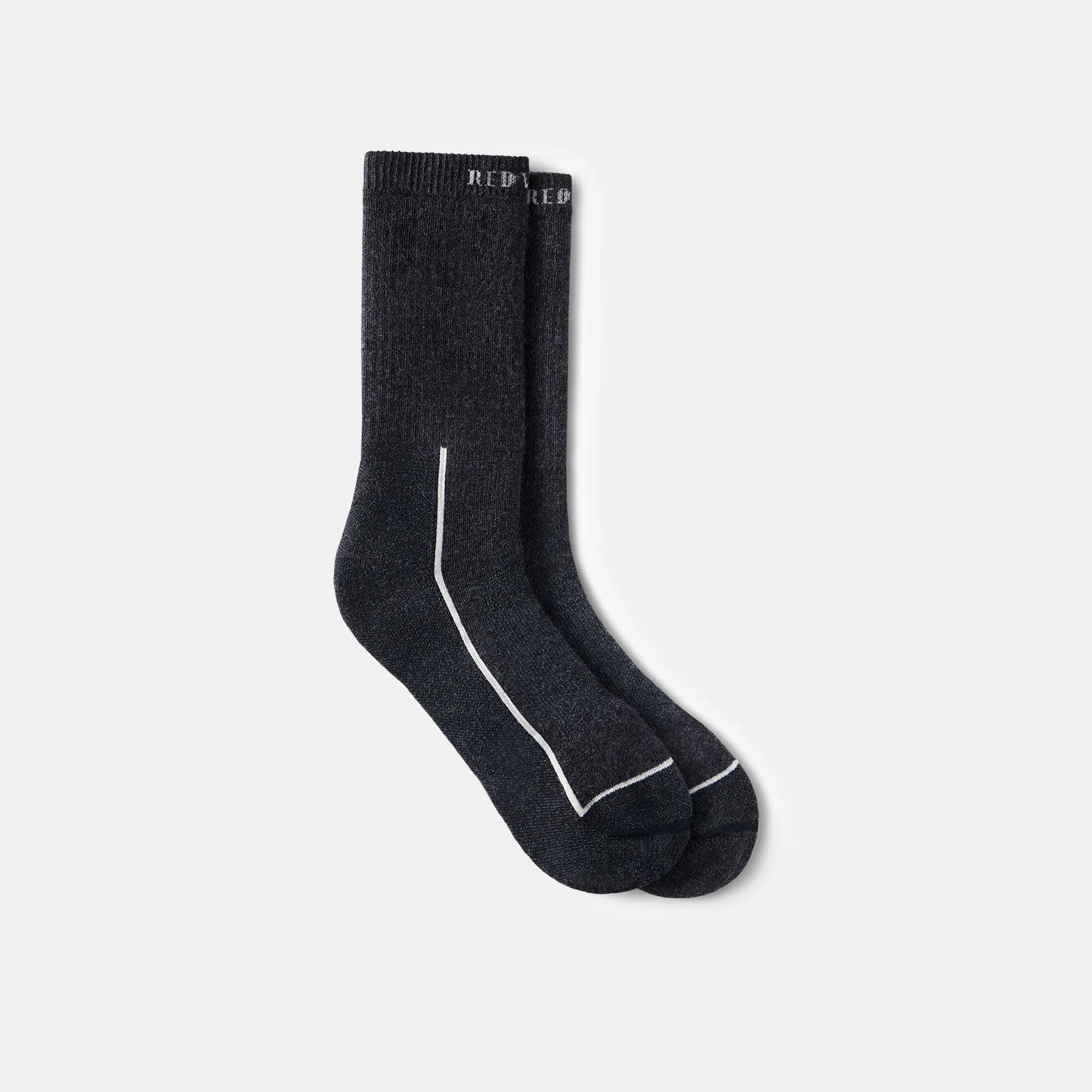 Unisex Steel-Toe Merino Wool Blend Crew Sock in Black 97394 - Red Wing Shoes Apparel