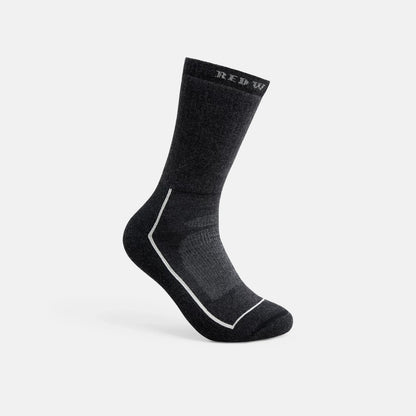 Unisex Steel-Toe Merino Wool Blend Crew Sock in Black 97394 - Red Wing Shoes Apparel