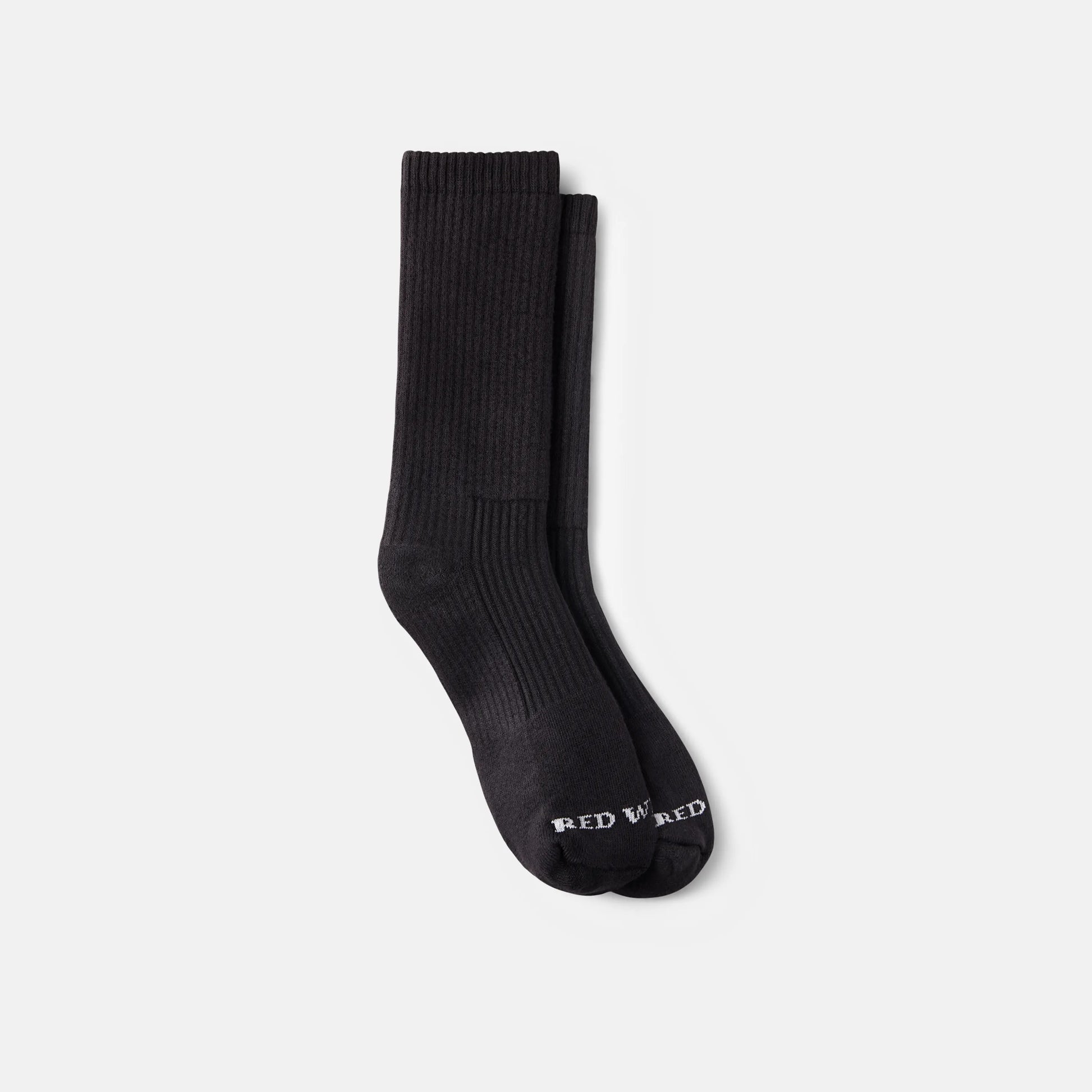 Unisex Cotton Blend Crew Sock in Black 97266 - Red Wing Shoes Apparel