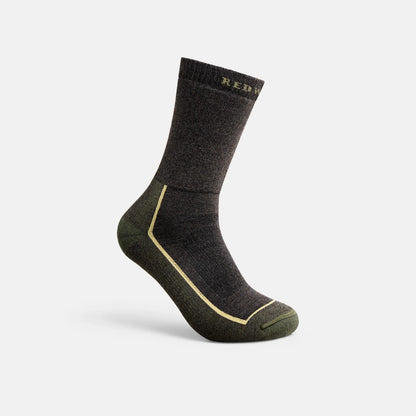 Unisex Steel-Toe Merino Wool Blend Crew Sock in Charcoal 97396 - Red Wing Shoes Apparel
