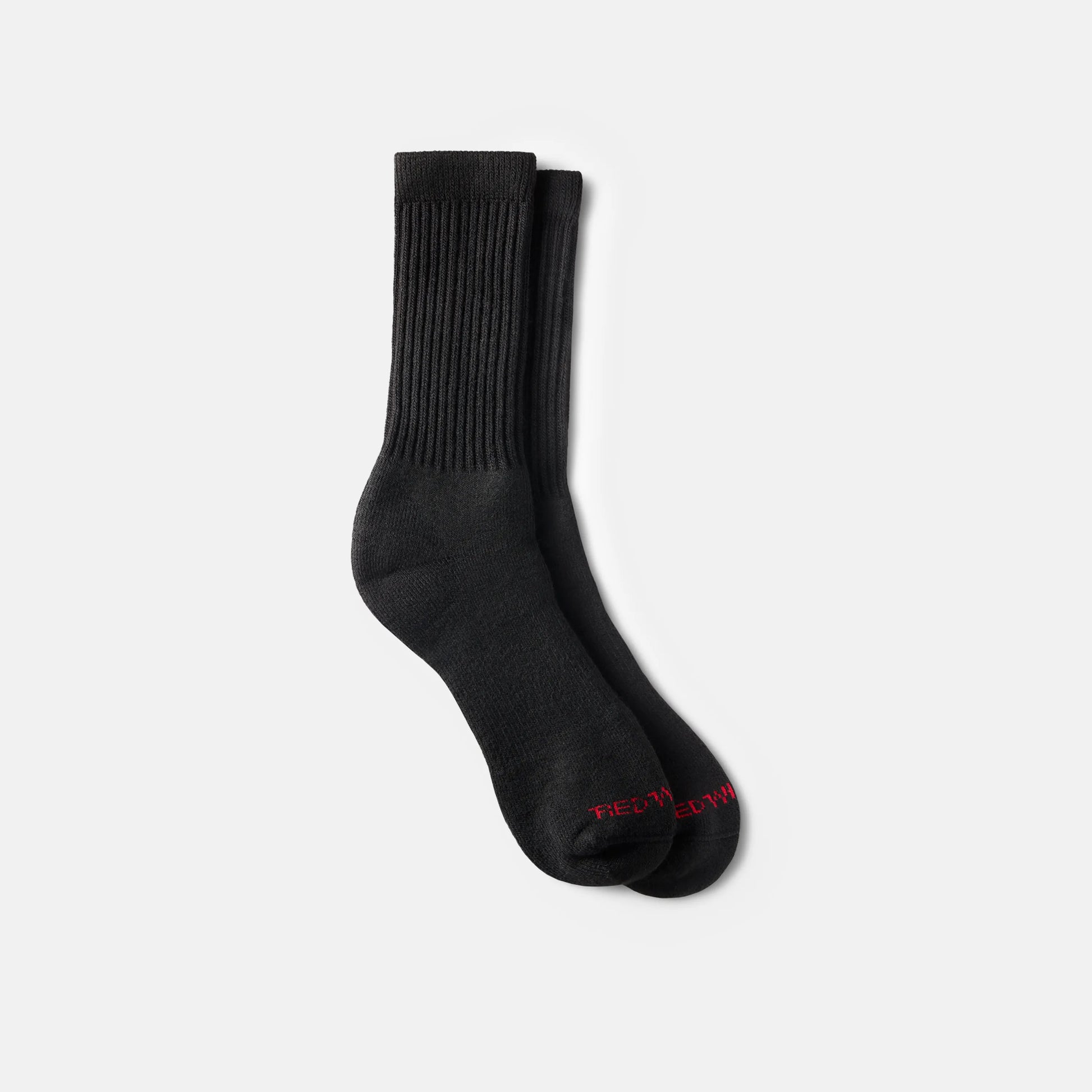 Unisex Acrylic Blend Crew Sock in Black 97308 - Red Wing Shoes Apparel