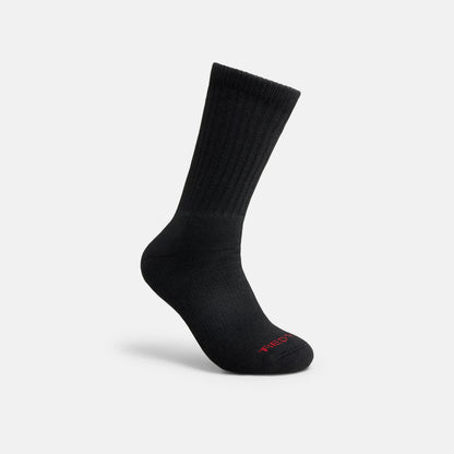 Unisex Acrylic Blend Crew Sock in Black 97308 - Red Wing Shoes Apparel