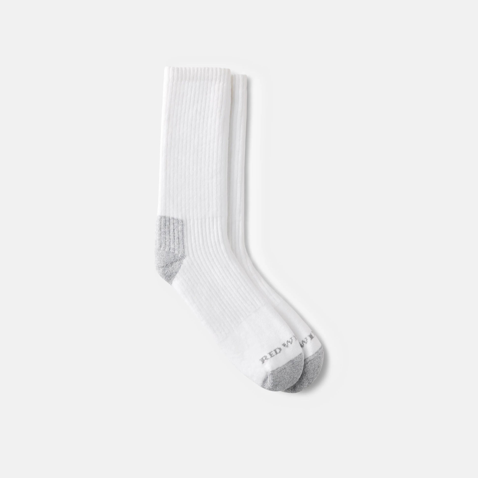 Unisex Cotton Blend Crew Sock in White 97265 - Red Wing Shoes Apparel