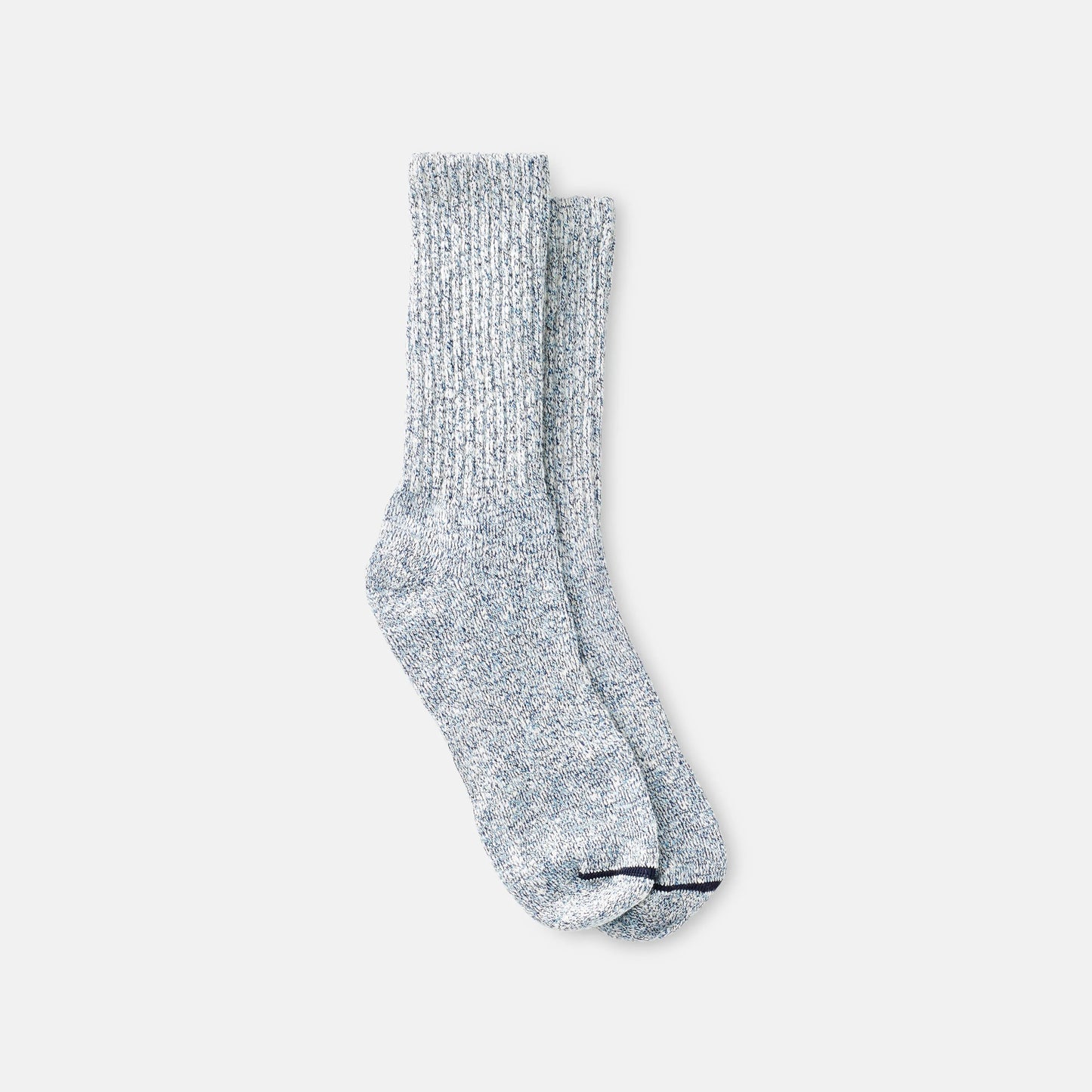 Unisex Cotton Blend Ragg Crew Socks in Carolina Blue/Navy/White Cotton Blend 97656 | Red Wing Heritage - Red Wing Shoes Apparel