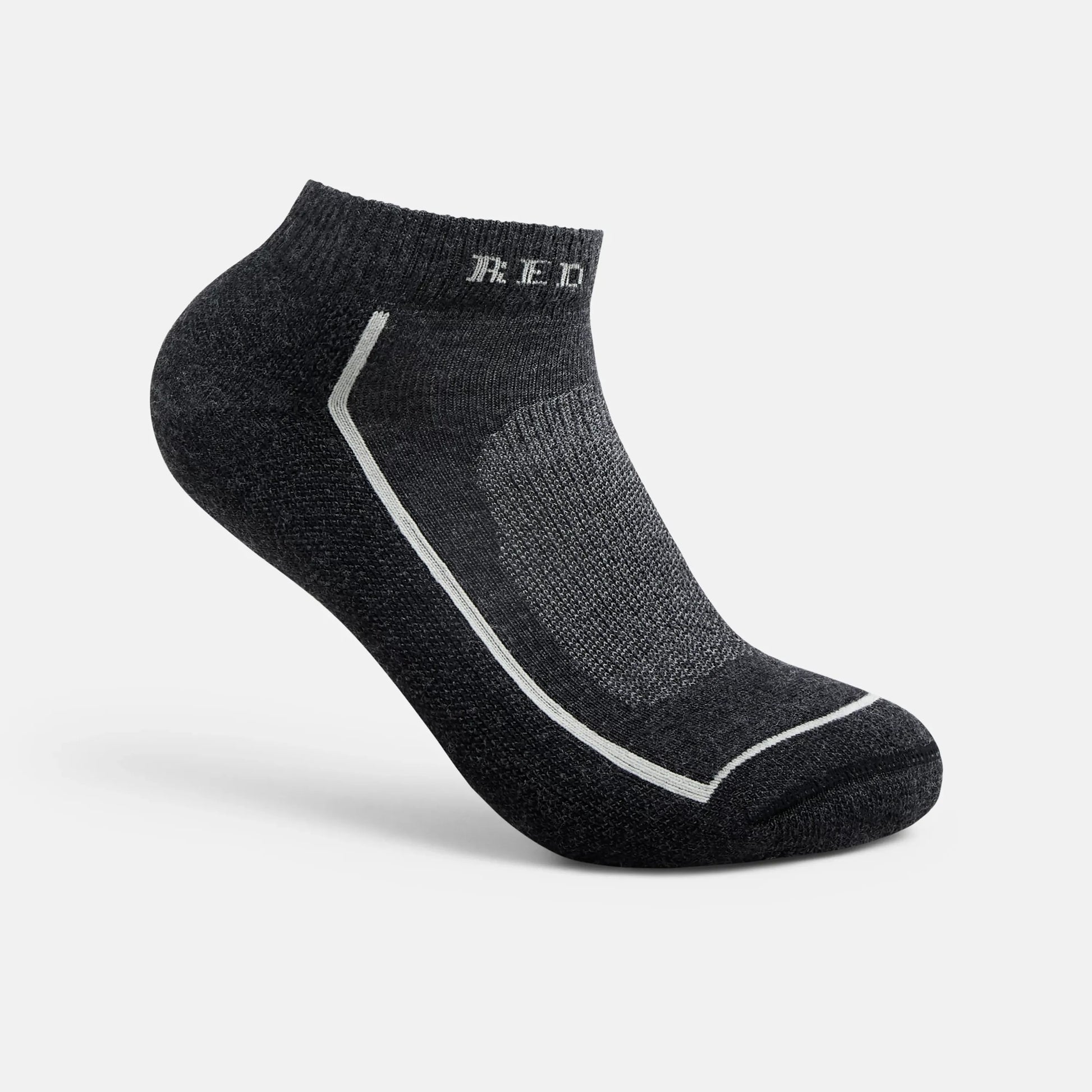 Unisex Steel-Toe Merino Wool Blend Quarter Crew Sock in Black 97393 - Red Wing Shoes Apparel