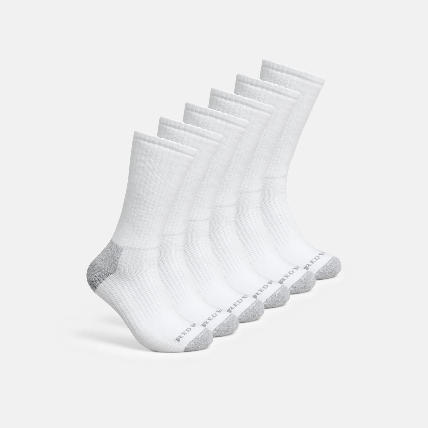 Unisex Cotton Blend Crew Sock in White 97268 - Red Wing Shoes Apparel