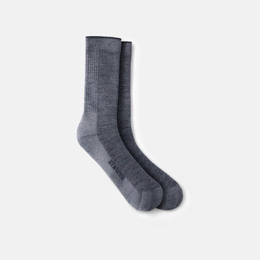 Unisex Merino Wool Blend Crew Sock in Charcoal - Red Wing Shoes Apparel