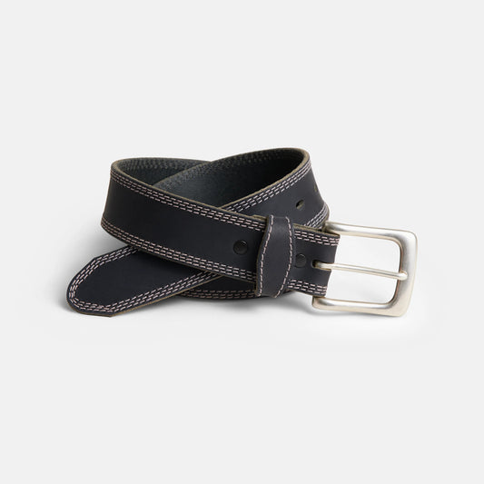 Red Wing Triple Stitch Leather Belt in Black 96549 - Red Wing Shoes Apparel